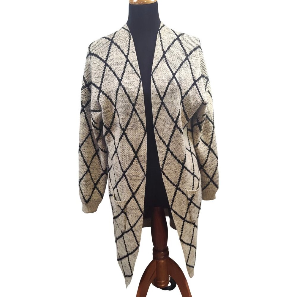 Questions Women's Tan/ Black Cardigan Size XL